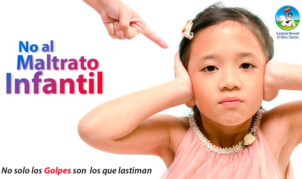 no al maltrato infantil